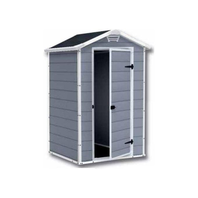 Keter Casetta da Giardino Box Portattrezzi da esterno MANOR 4X3 in resina 128x94x196h grigio