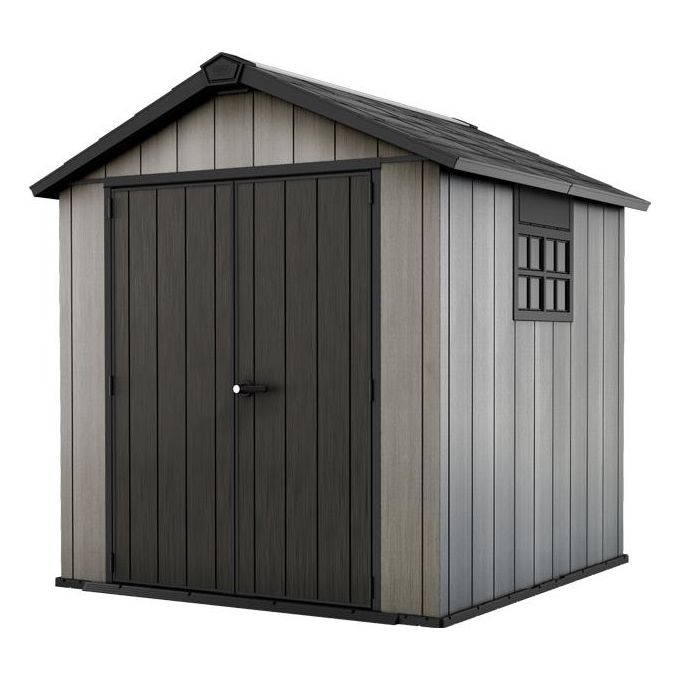 Keter Casetta da Giardino Box Portattrezzi da esterno OAKLAND 757 in resina 229x223,5x242h grigio