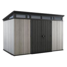 Casetta da Giardino Box Portattrezzi da esterno ARTISAN 117 in resina 342x218x226h grigio