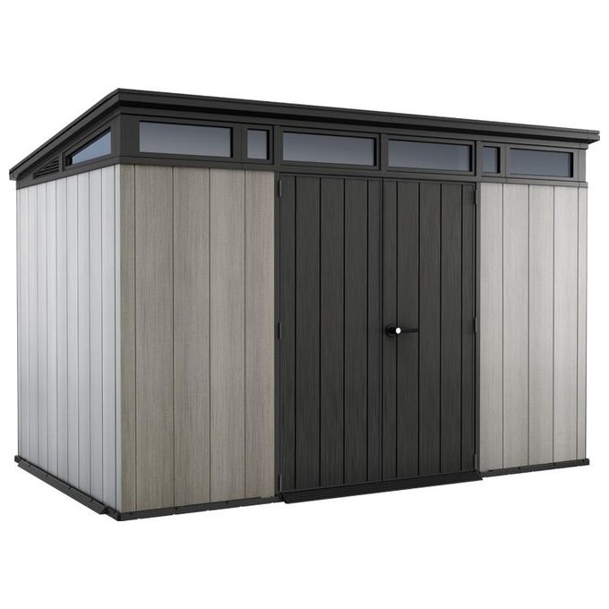 Keter Casetta da Giardino Box Portattrezzi da esterno ARTISAN 117 in resina 342x218x226h grigio