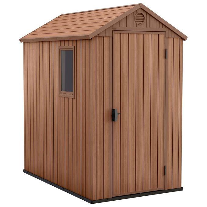 Keter Casetta da Giardino Darwin 4x6 184x126x205 cm Marrone