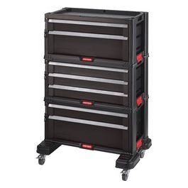 Carrello Portatuensili 7 Cassetti Con Ruote 56x28x74cm
