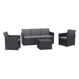 Claire Lounge Set 3 Seater Grafite