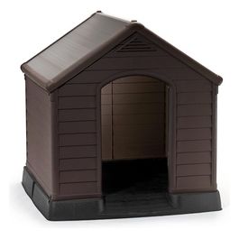 KETER Dog House Cuccia Per Cani Marrone - 95x99x99h