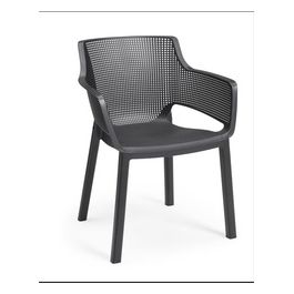 Julie Chair Imballo 6 Pezzi (6X) 61,5X58,5X79H Smooth Finish/Rezolith Grafite