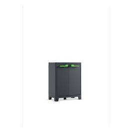 Moby Armadio Impermeabile Basso Certificato Ipx3 Doppio Colore Maniglia Verde o Grigio Dimensioni 80X44X100H