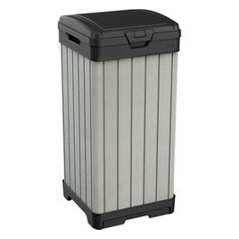 Pattumiera da esterno in resina 41x41x87,4h - 125 LT ROCKFORD BIN grigio