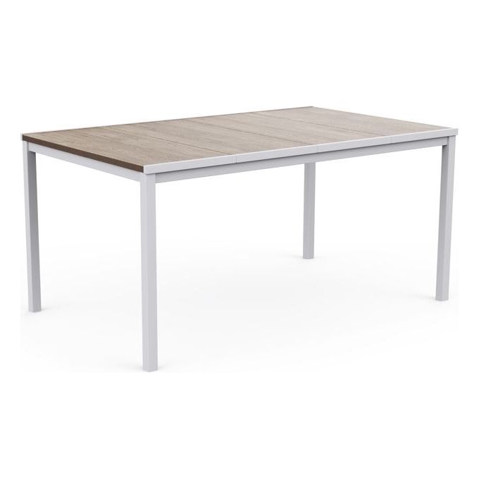 Keter Porto 160 Table 200X95X75H Ashwood Deco Coat Bianco