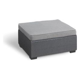 Salta Footstool Poggiapiedi Con Cuscino Grafite
