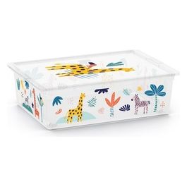 Scatola Salvaspazio Box Style con Ruote Wild Animals con Ruote