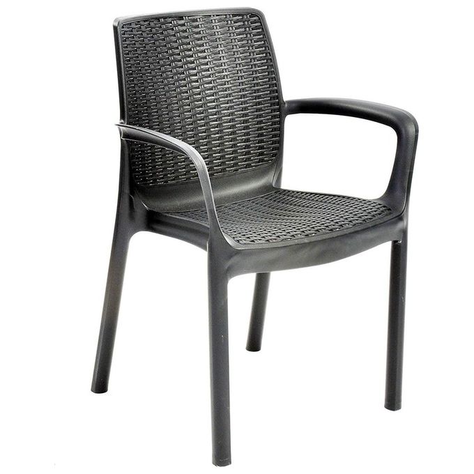 Keter Set 8 Pezzi Sedia Bali Mono Grafite per Arredo Giardino Robusto e Elegante