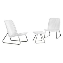 Set Mobili Da Giardino Rio Patio Set Bianco    