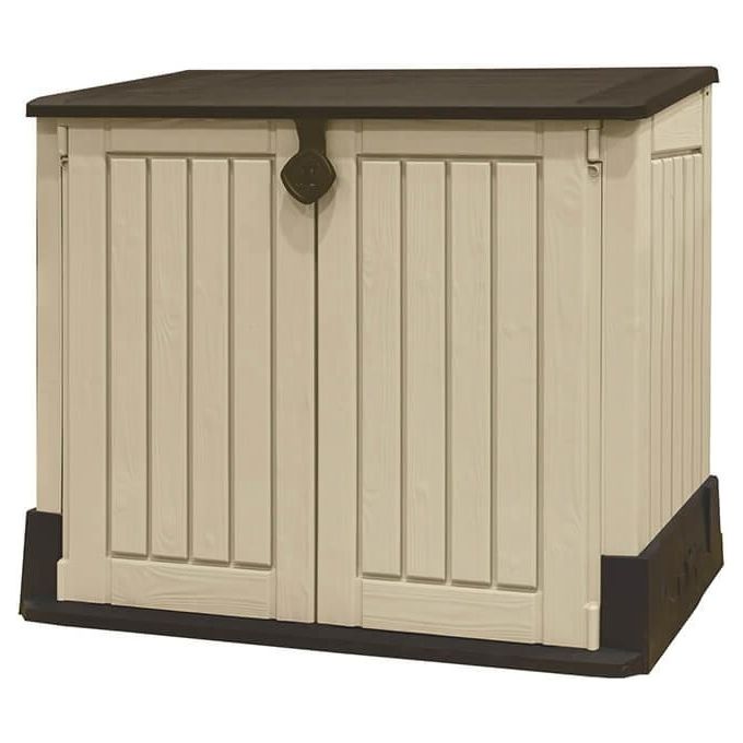 Keter Box Porta Attrezzi Store It Out Midi Beige in Resina 132x71.5x113.5 cm 880 Litri