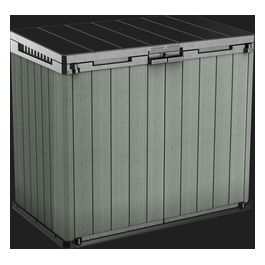 Store-It-Out Darwin Verde Evotech Baule da Giardino Spazioso e Resistente per Stoccaggio Esterno