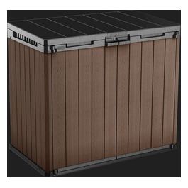 Store-It-Out Darwin Evotech per Esterno Contenitore da Giardino in Marrone Solido e Durevole per Riporre Attrezzi e Complementi