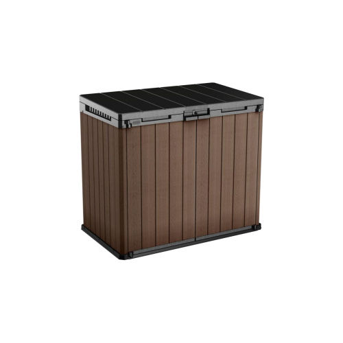 K259119 Store It Out Darwin Box Porta Attrezzi da Giardino 1150 L 140x80x120 cm colore Marrone