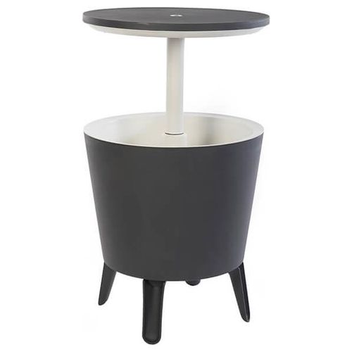 Keter tavolino portaghiaccio COOL BAR in resina 49,5x84,5x49,5h - 30 LT grigio