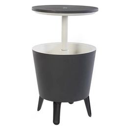 tavolino portaghiaccio COOL BAR in resina 49,5x84,5x49,5h - 30 LT grigio