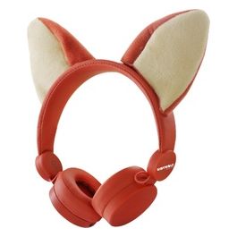 Cuffie con Cavo e Orecchie da Volpe Rimovibili
