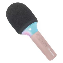 Microfono Bluetooth con Luce Rosa