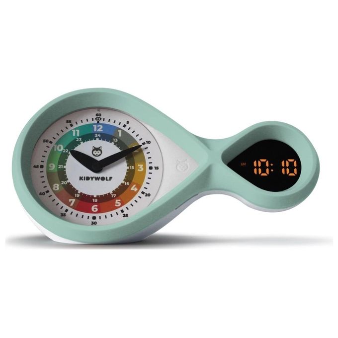 Kidywolf Sveglia Analogica e Digitale Turchese