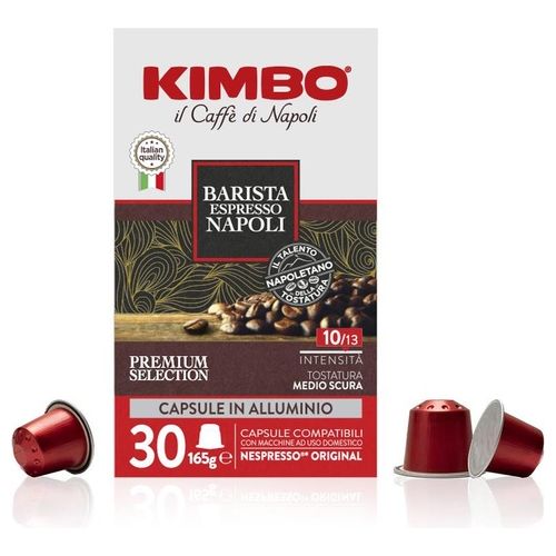 IT-UM627 Barista Espresso Napoli Capsule Compatibili Nespresso Original Alluminio 30 Capsule Intensità 10/13 Tostatura Medio-Scura