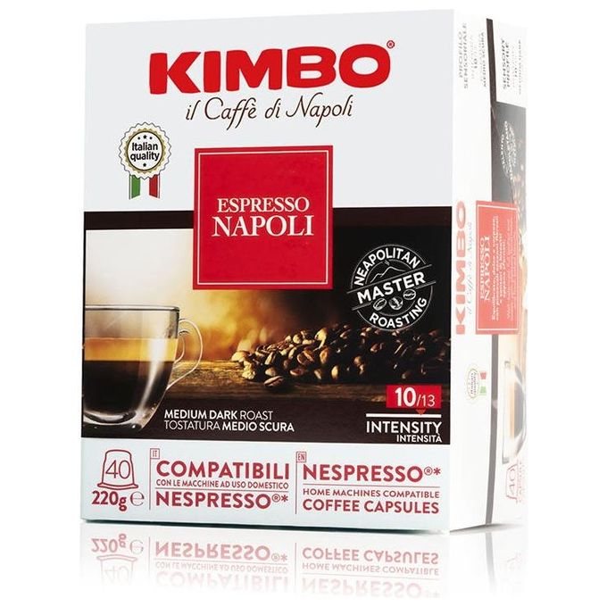 Kimbo Espresso Napoli Capsule Compatibili Nespresso 40 Pezzi