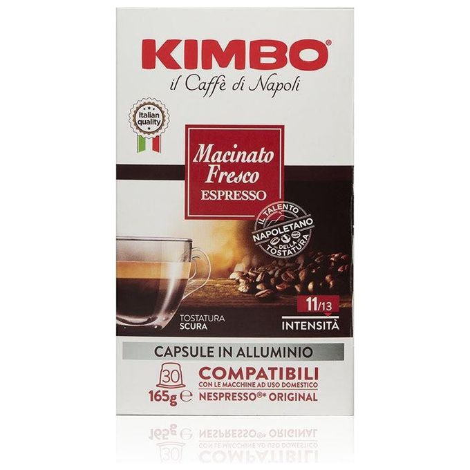 Kimbo Macinato Fresco Capsule Compatibili Nespresso Alluminio 60 Pezzi