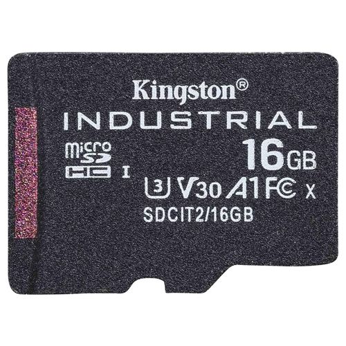 Kingston 16GB microSDHC Industrial C10 A1 pSLC - Scheda singola senza adattatore