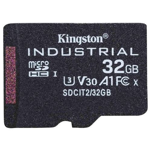 Kingston 32GB microSDHC Industrial C10 A1 pSLC - Scheda singola senza adattatore