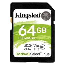 Kingston Canvas Select Plus Scheda di Memoria Micro SD - SDS2/64 GB, Class 10 UHS-I