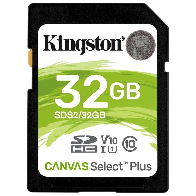 Kingston Canvas Select Plus Scheda di Memoria SD - SDS2/32 GB, Class 10 UHS-I