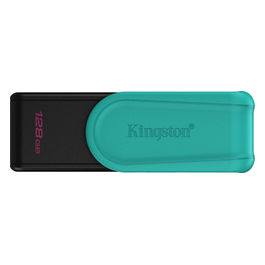 Kingston DataTraveler Exodia S 128GB Chiavetta USB 3.2 Nero/Turchese Girevole Pendrive