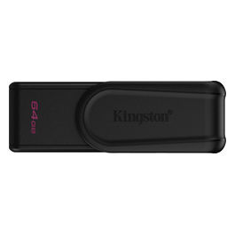 Kingston DataTraveler Exodia S 64GB Chiavetta USB 3.2 Girevole Nera Pendrive