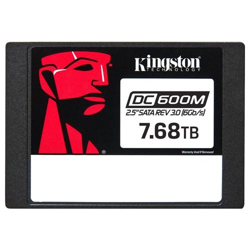 Kingston DC600M SSD Mixed Use Crittografato 7.68Tb Interno 2.5" SATA 6Gb/s 256 bit AES Self-Encrypting Drive (SED)