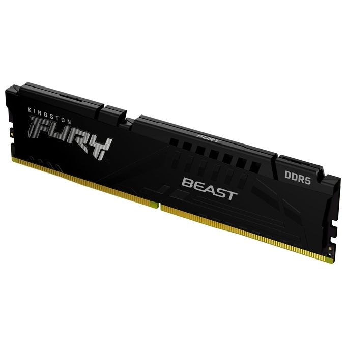 Kingston FURY Beast 32GB 6400MT-s DDR5 CL32 DIMM Nero Memoria Gaming per Computer Fissi Modulo Singolo - KF564C32BB-32