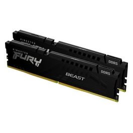 FURY Beast 32GB 6000MT/s DDR5 CL30 DIMM (Kit da 2) Nero Memoria Gaming per Computer Fissi - KF560C30BBK2-32