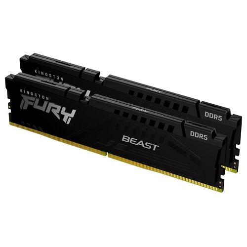 Kingston FURY Beast DDR5 32GB (2x16GB) 4800MHz CL38 DIMM Memoria Gaming Kit per Computer Fissi Kit da 2