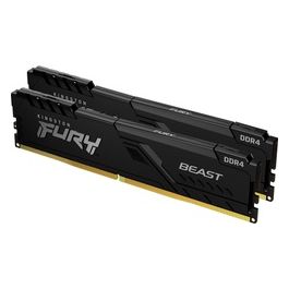 Kingston FURY Beast Memoria Ram 16GB 2666MHz DDR4 CL16 DIMM (Kit of 2) Black