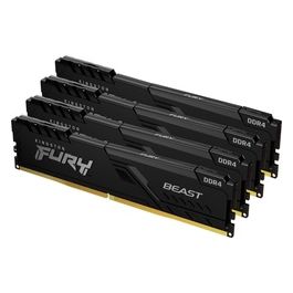 Kingston FURY Beast Memoria Ram 128GB 3200MHz DDR4 CL16 DIMM (Kit of 4) Black