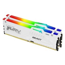 Kingston FURY Beast RGB DDR5 Kit 64Gb 2x32Gb DIMM 288-PIN 6000 MHz / PC5-48000 CL40 1.35 V senza buffer non ECC Bianco