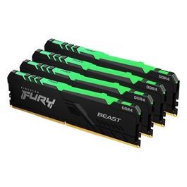 Kingston FURY Beast RGB Memoria Ram 128GB 3200MHz DDR4 CL16 DIMM (Kit of 4) 