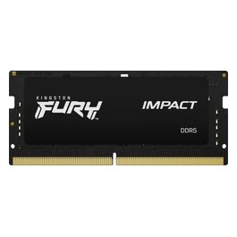 Kingston FURY Impact 16GB 4800MT/s DDR5 CL38 SODIMM Memoria Gaming per Laptop Modulo Singolo KF548S38IB-16