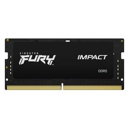 FURY Impact 32GB (2x16GB) 4800MT/s DDR5 CL38 SODIMM Memoria Gaming per Laptop Kit da 2  KF548S38IBK2-32