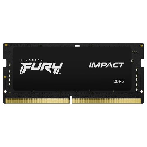 Kingston FURY Impact 32GB (2x16GB) 4800MT/s DDR5 CL38 SODIMM Memoria Gaming per Laptop Kit da 2  KF548S38IBK2-32