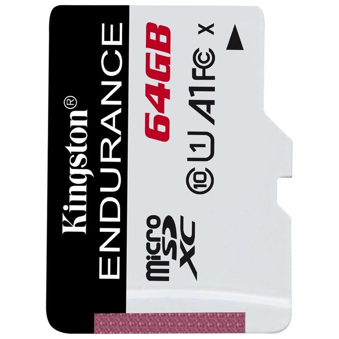 Kingston High Endurance SDCE/64 GB Scheda microSD da 64 GB Classe 10 Uhs-i