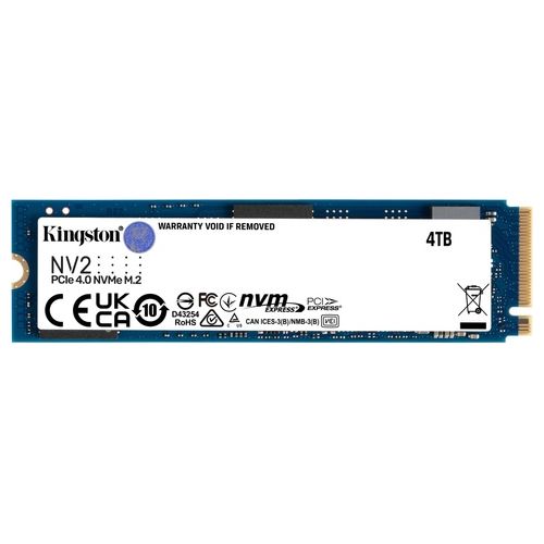 Kingston NV2 SSD 4Tb Interno M.2 2280 PCIe 4.0 x4 (NVMe) per Intel Next Unit of Computing 12 Pro Kit NUC12WSKi5