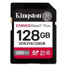 Technology 128Gb Canvas React Plus SDXC UHS-II 280R/100W U3 V60 for Full HD/4K