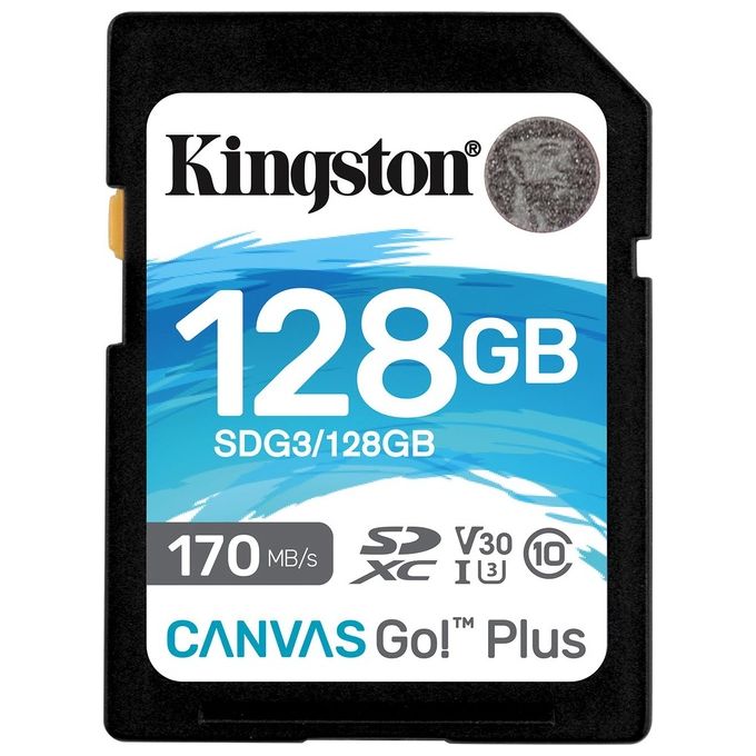 Kingston Technology Canvas Go! Plus Memoria Flash 128Gb Sd Classe 10 UHS-I