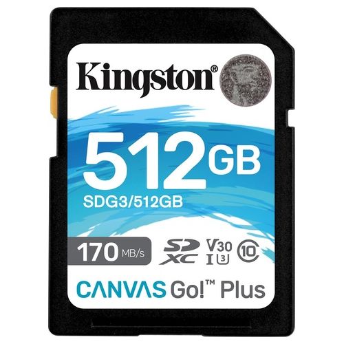 Kingston Technology Canvas Go! Plus Memoria Flash 512Gb SD UHS-I Classe 10